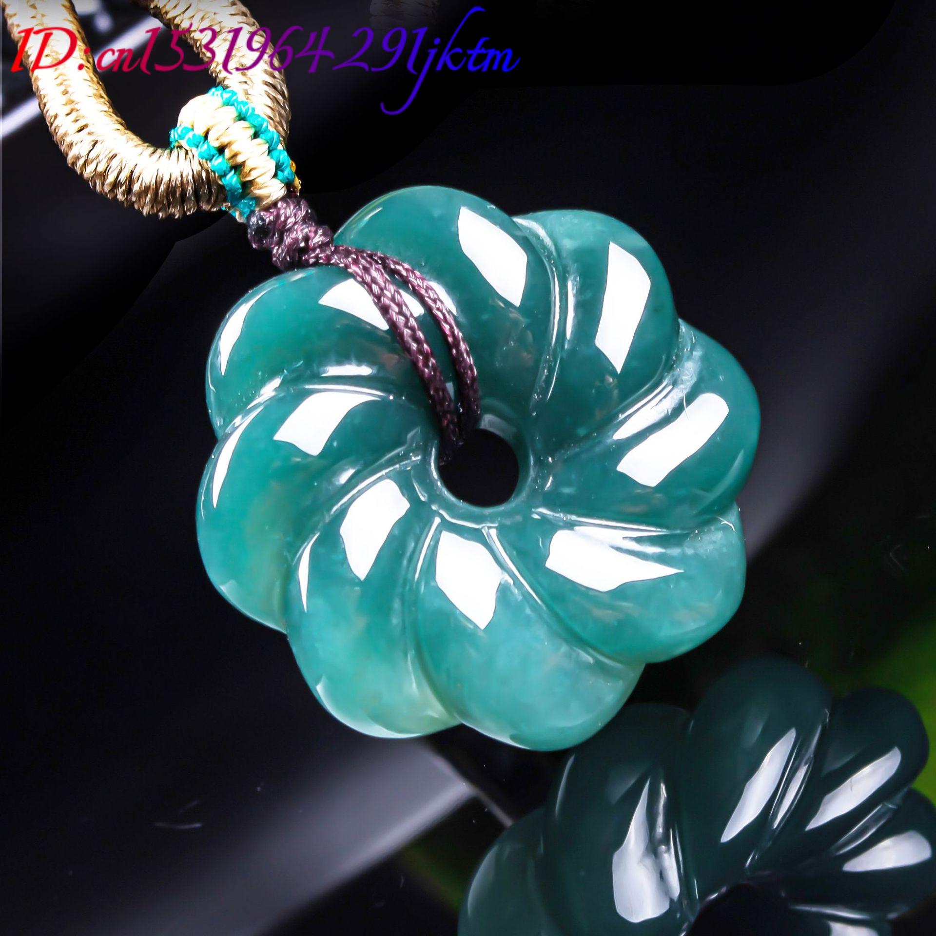 Natural Burmese Jadeite Flower - Women Accessories Products ulasan dan harga