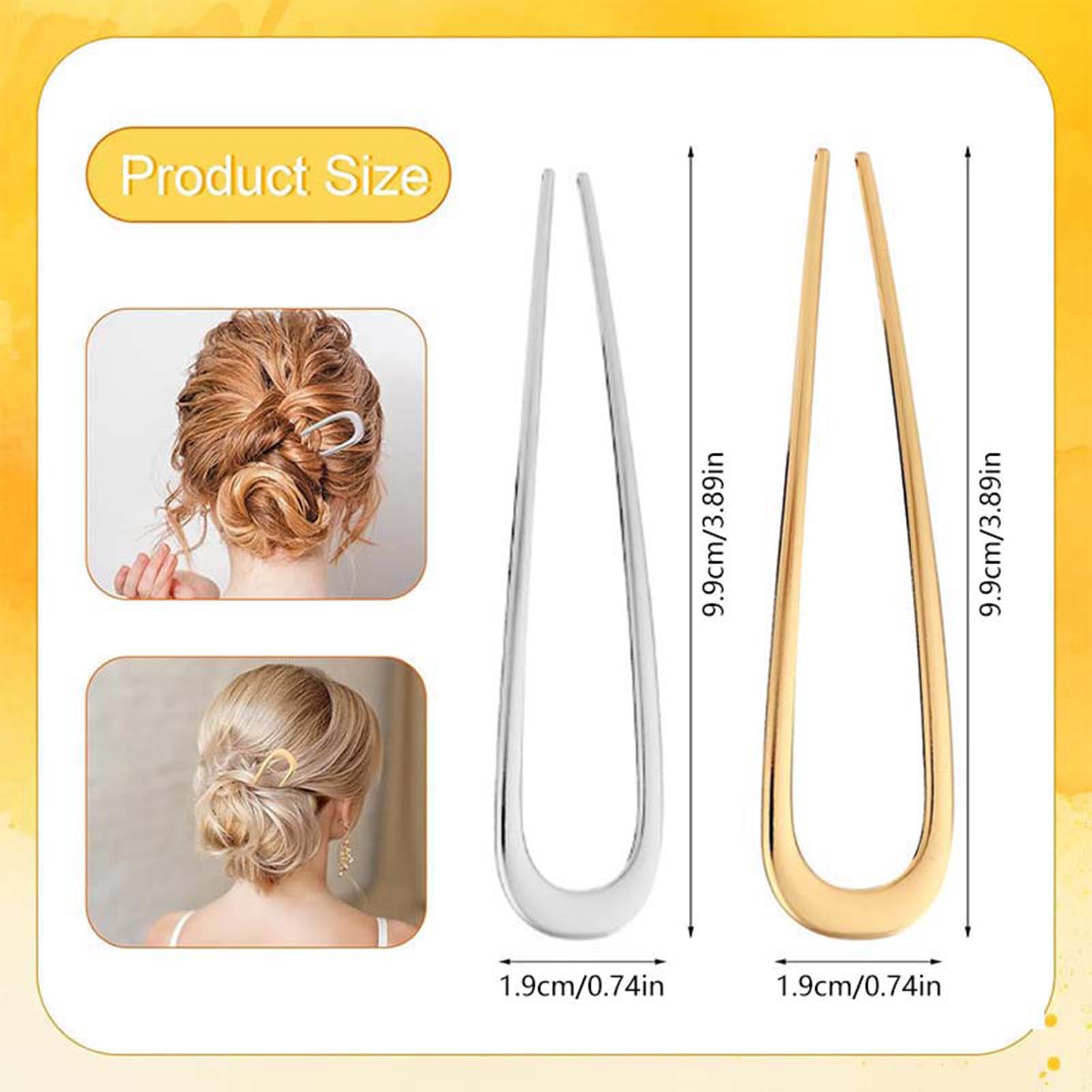 French U Shaped Hair Pins Vint - Hair Fork Stick ulasan dan harga