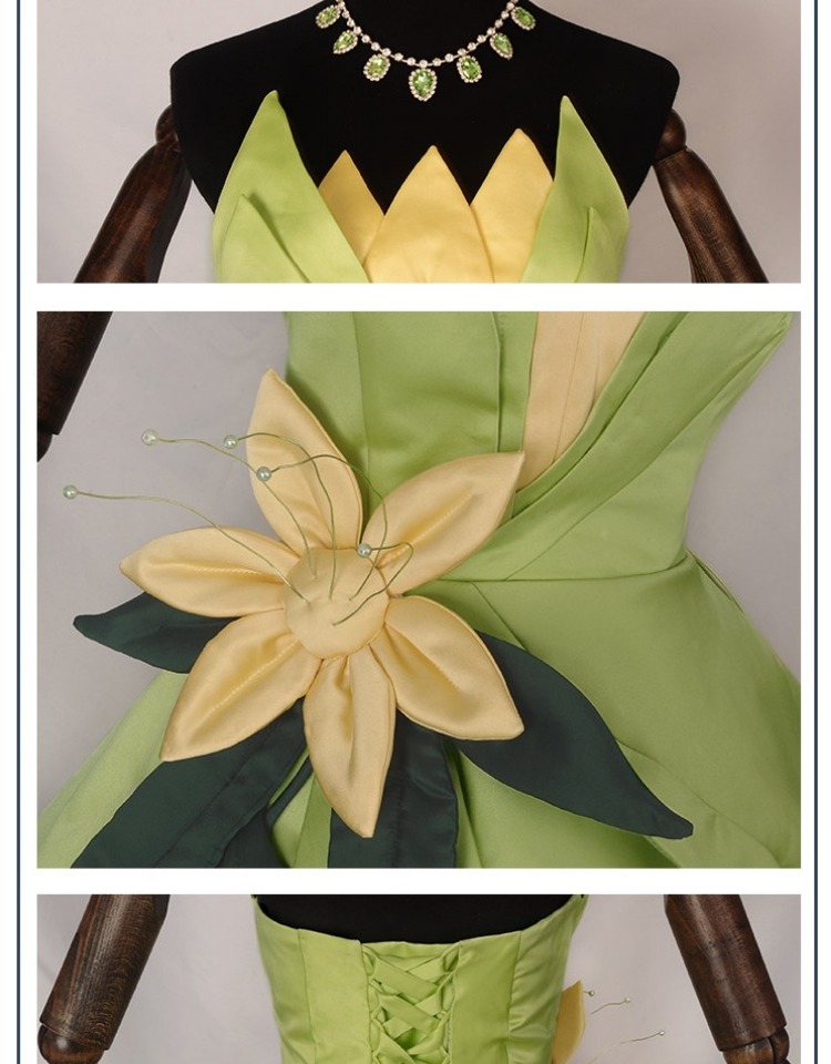 Princess Tiana Dress Cosplay C - Women Accessories Products ulasan dan harga