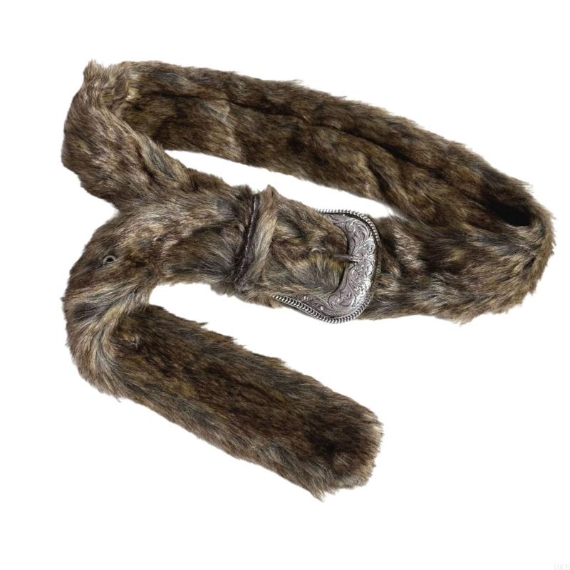 2000s Furry Plush Winter Belt  - Women Accessories Description ulasan dan harga