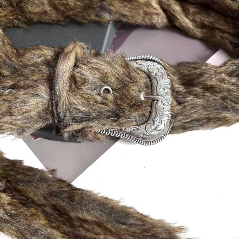 2000s Furry Plush Winter Belt  - Women Accessories Description ulasan dan harga