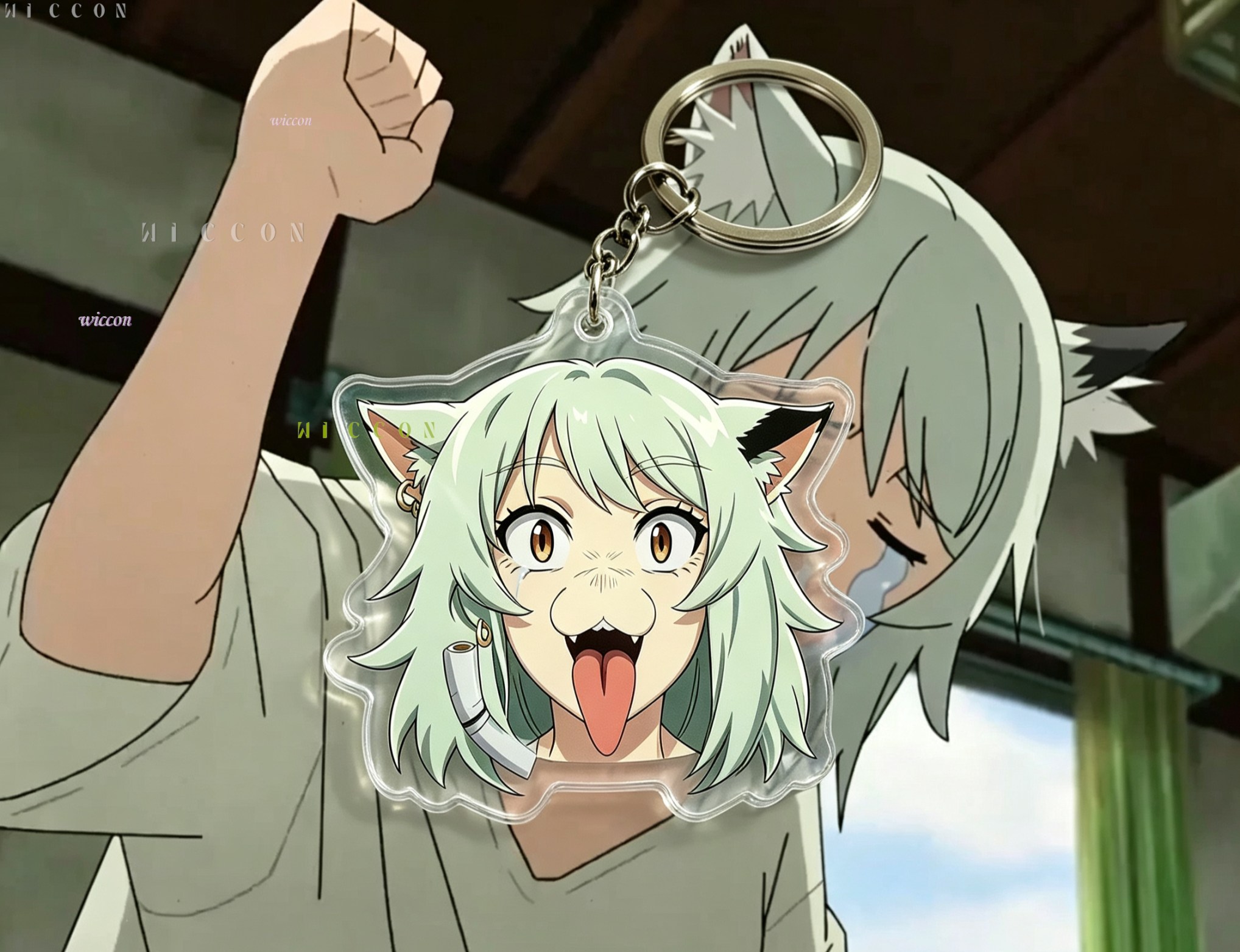 Chainsmoker Cat Keychain Yanik - Women Accessories Products ulasan dan harga