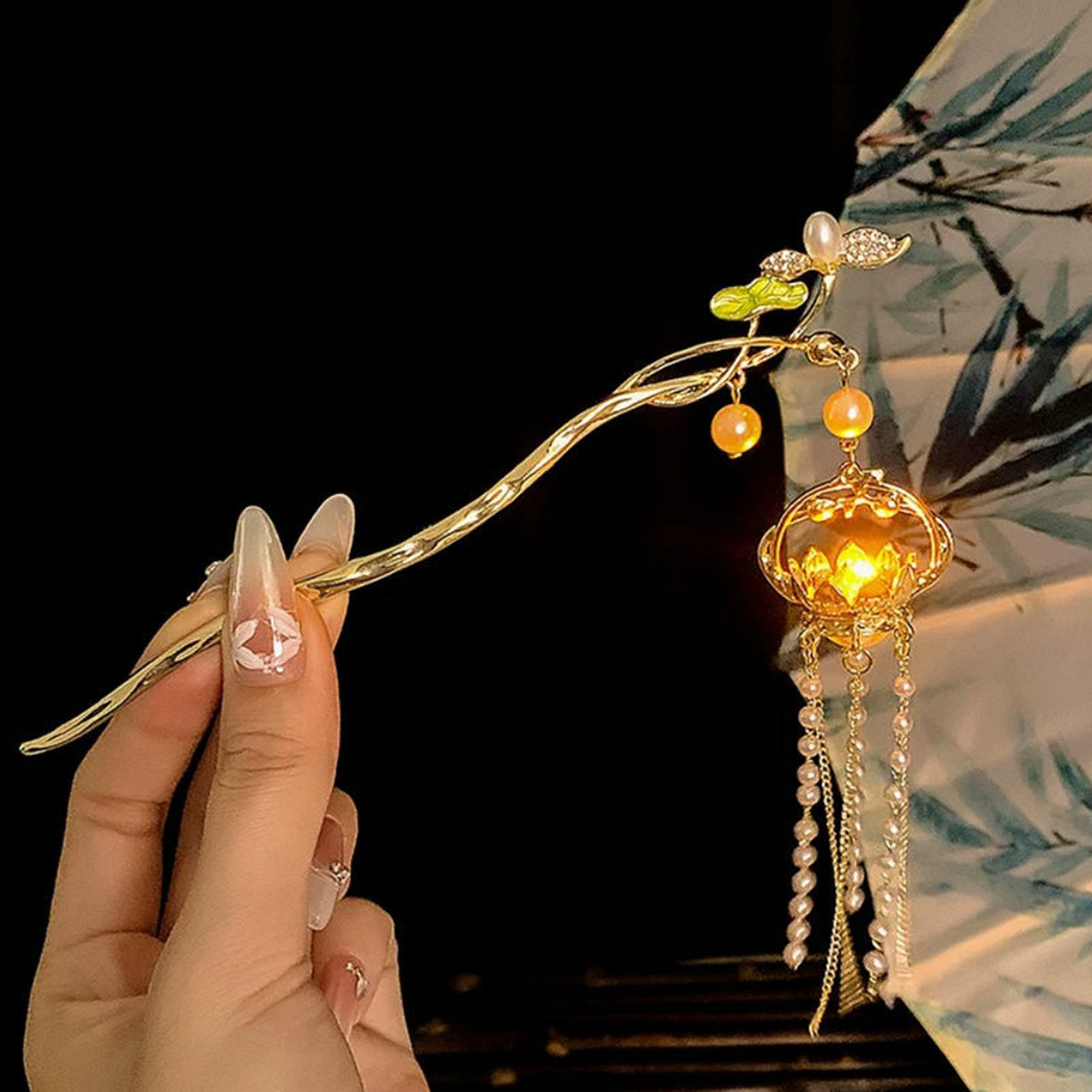 Luminous Flower Hairpin Exquis - Hair Fork Stick ulasan dan harga