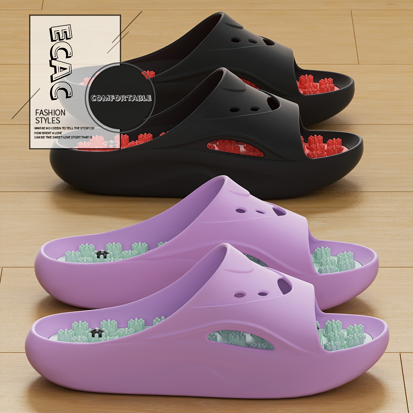 Women Men EVA Massage Slippers - Women'S Shoes And Accessories ulasan dan harga