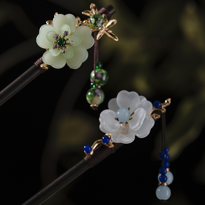 1Pc Wooden Hairpin Headdress f - Women Accessories Shop ulasan dan harga