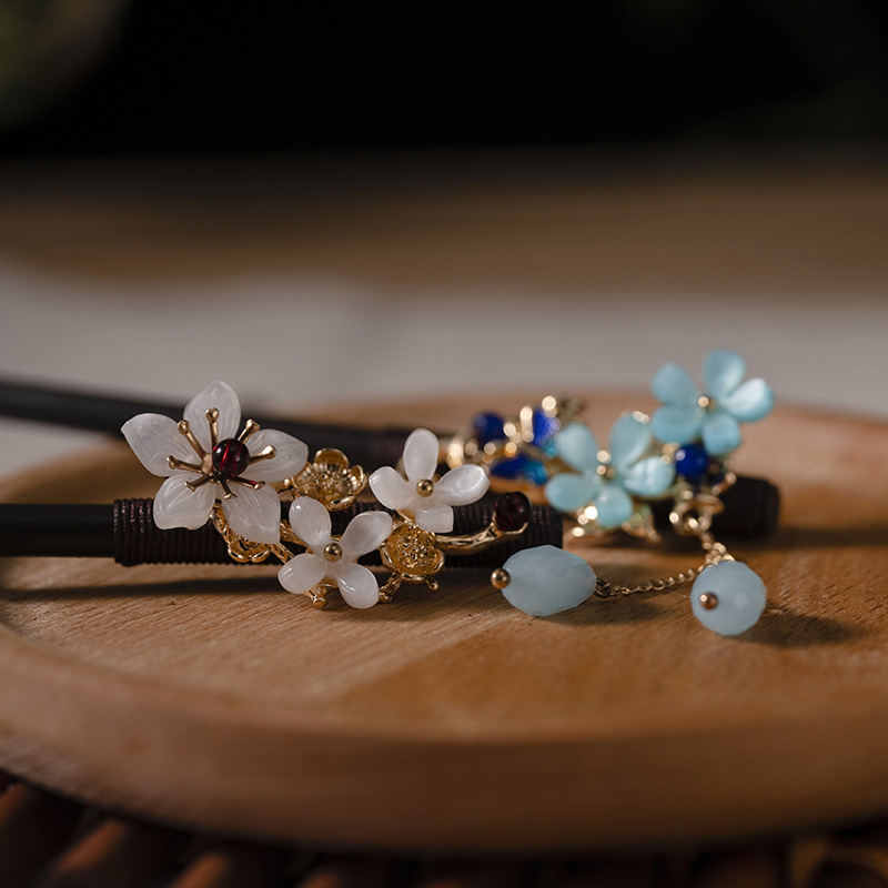 1Pc Wooden Hairpin Headdress f - Women Accessories Shop ulasan dan harga