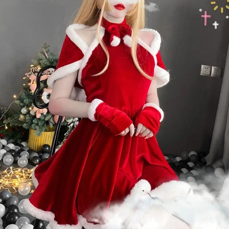 Christmas Cosplay Costume Dres - Women Accessories Products ulasan dan harga