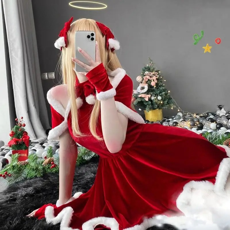 Christmas Cosplay Costume Dres - Women Accessories Products ulasan dan harga