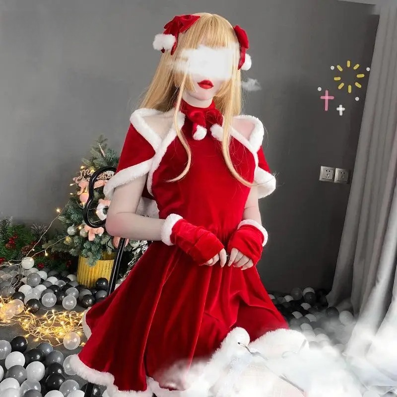 Christmas Cosplay Costume Dres - Women Accessories Products ulasan dan harga