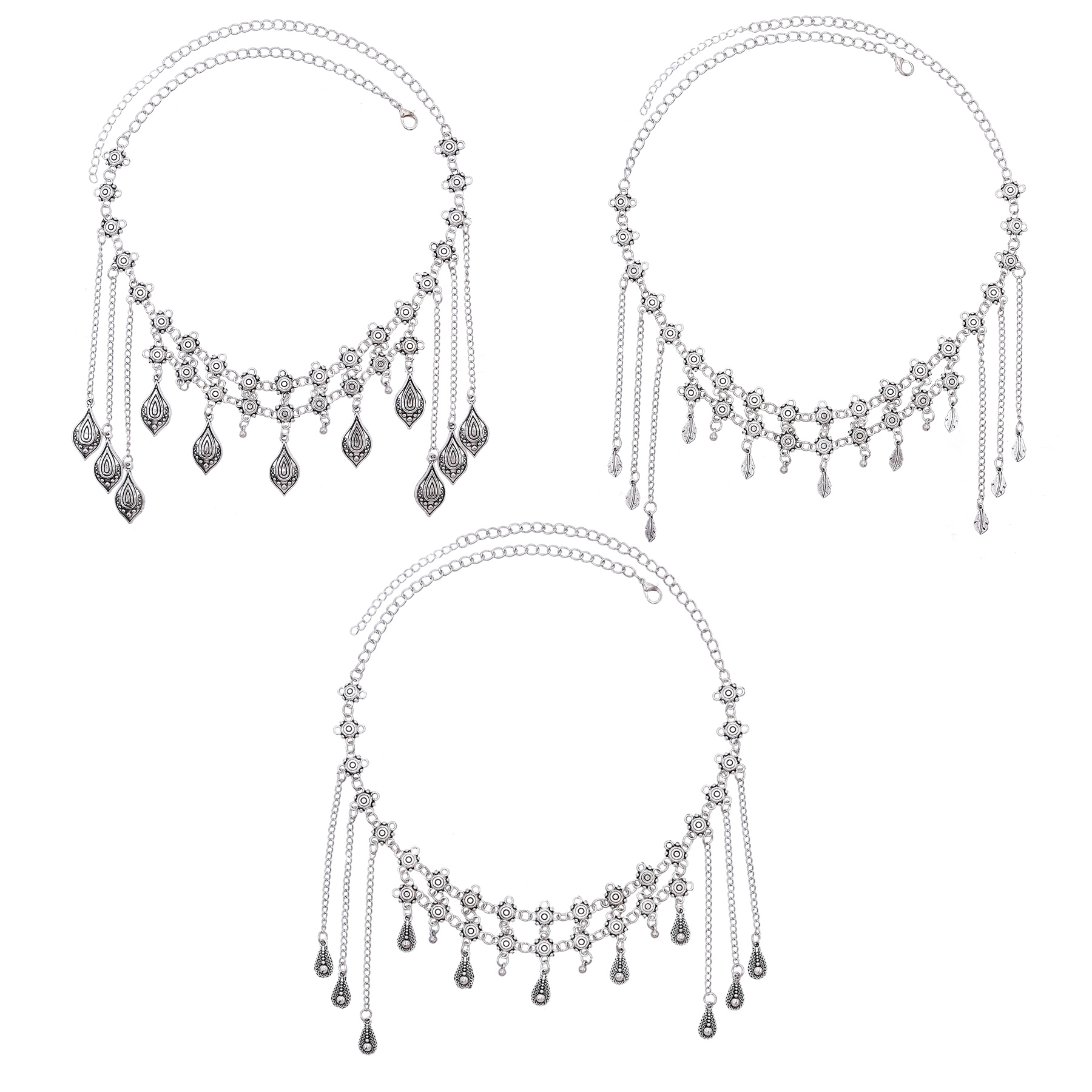Vintage Silvery Alloy Long Cha - Women Accessories Nepal ulasan dan harga