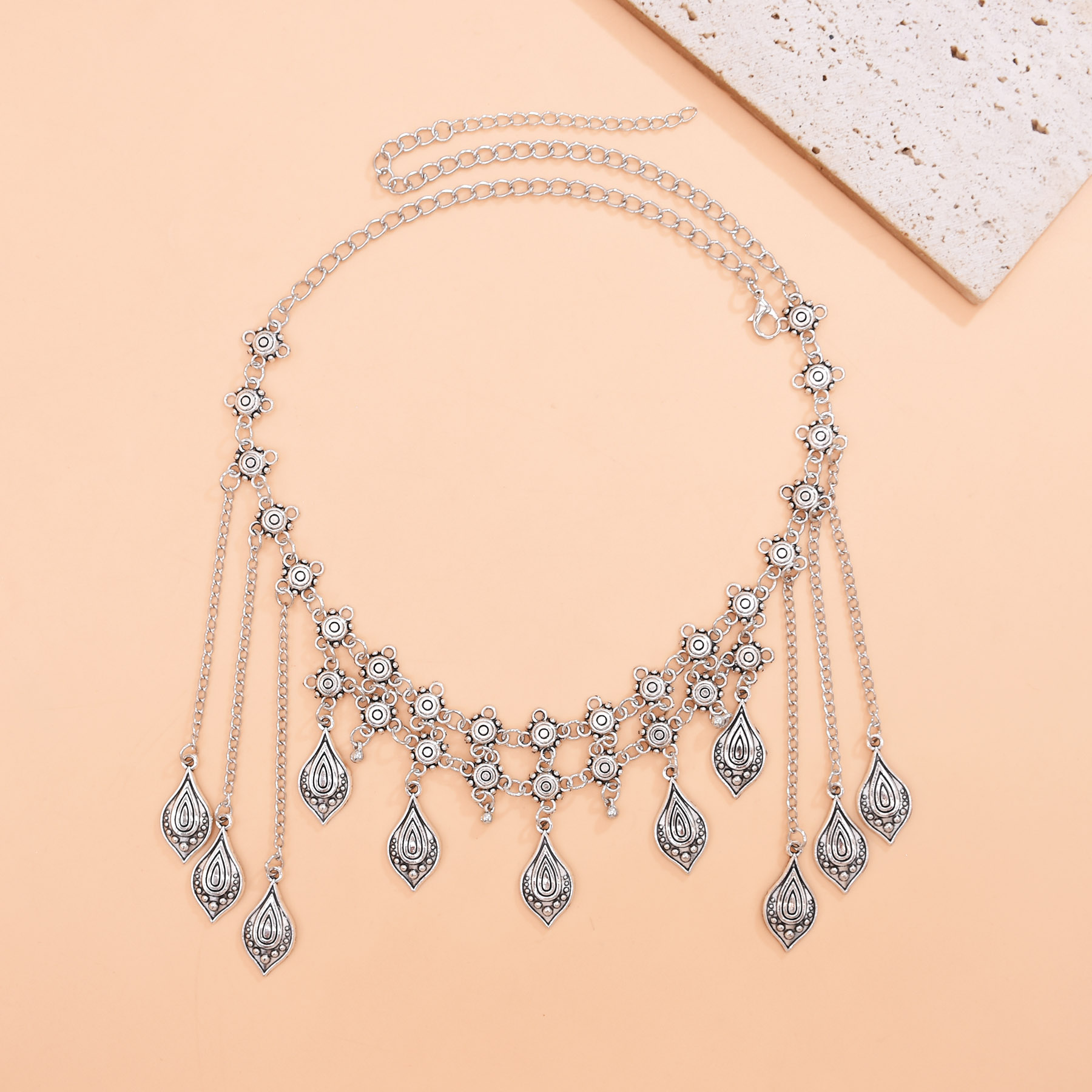Vintage Silvery Alloy Long Cha - Women Accessories Nepal ulasan dan harga