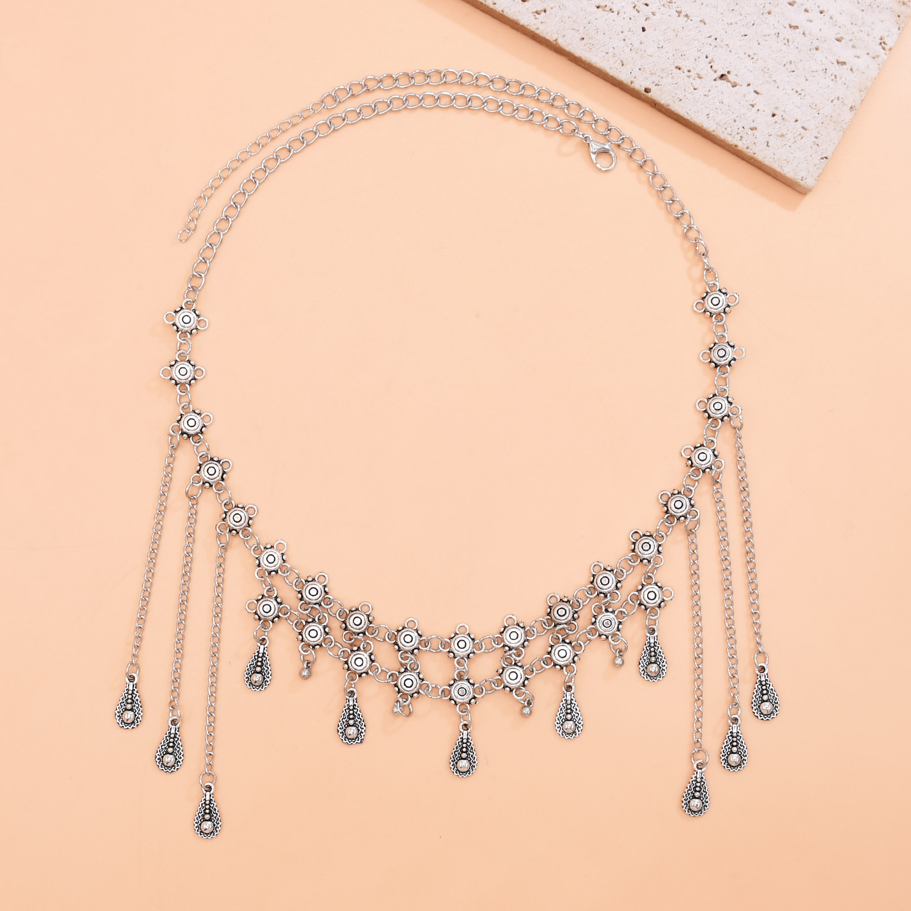 Vintage Silvery Alloy Long Cha - Women Accessories Nepal ulasan dan harga