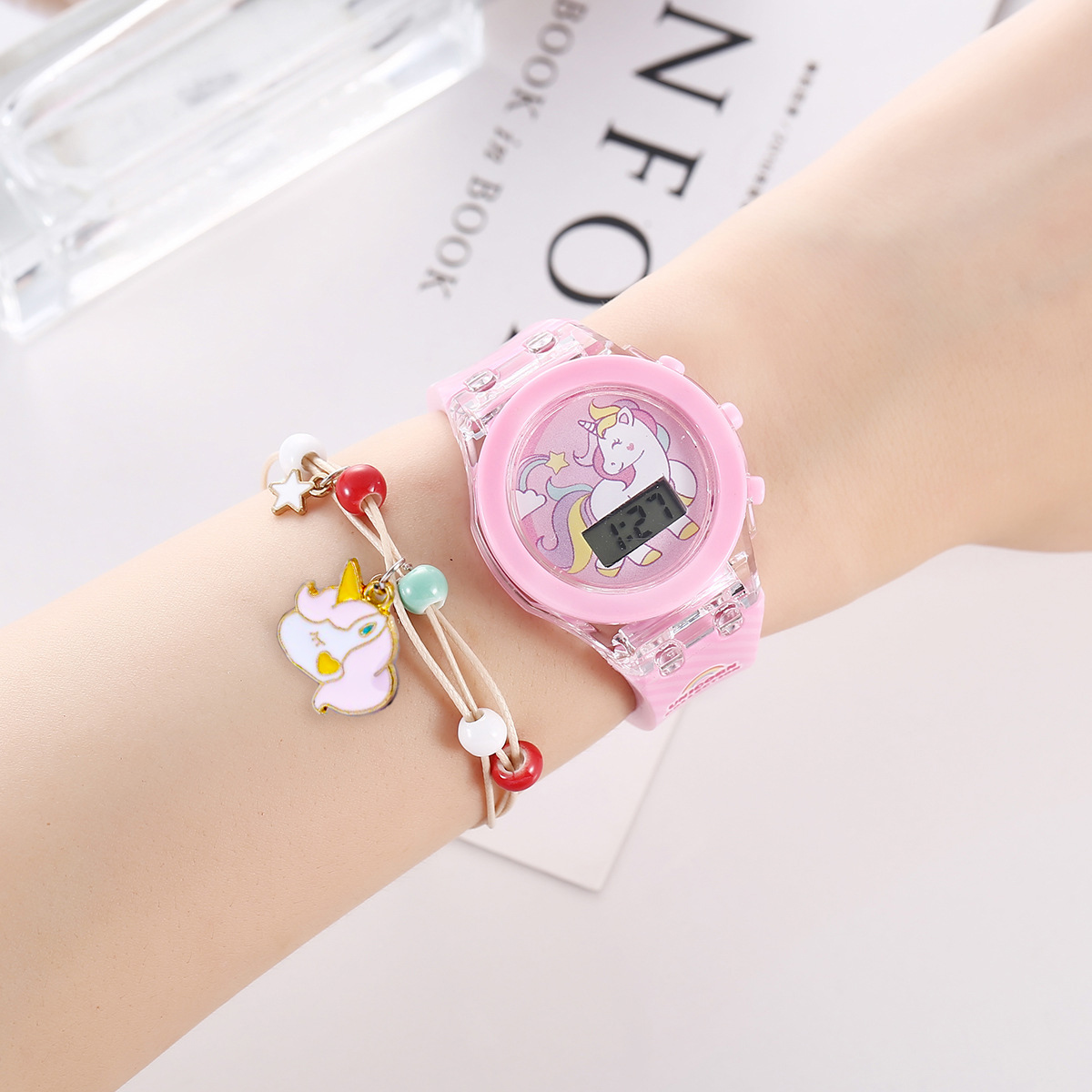 Cute Unicorn Girls Watches wit - Women Accessories Display ulasan dan harga