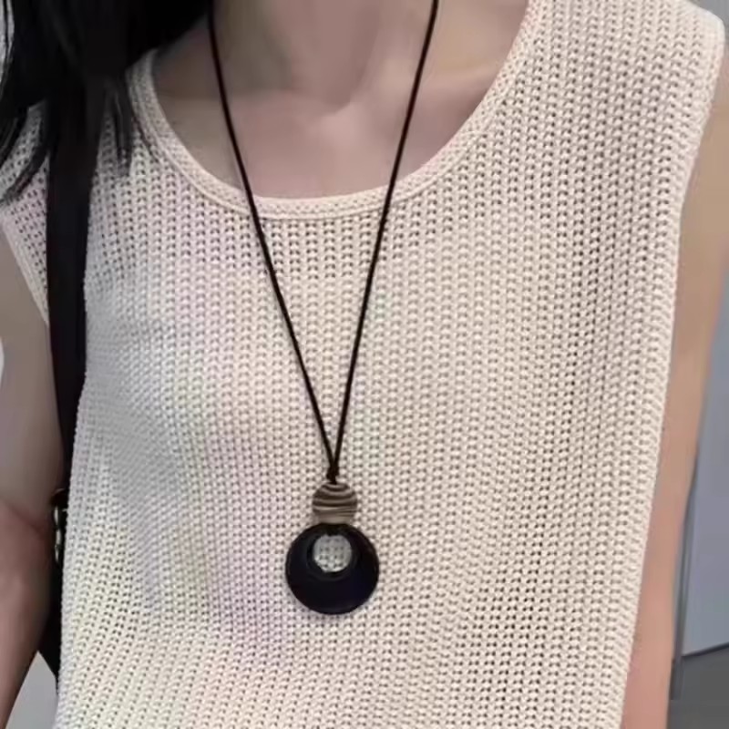 Punk Vortex Sun Cross Pendant  - Women'S Emo Accessories ulasan dan harga