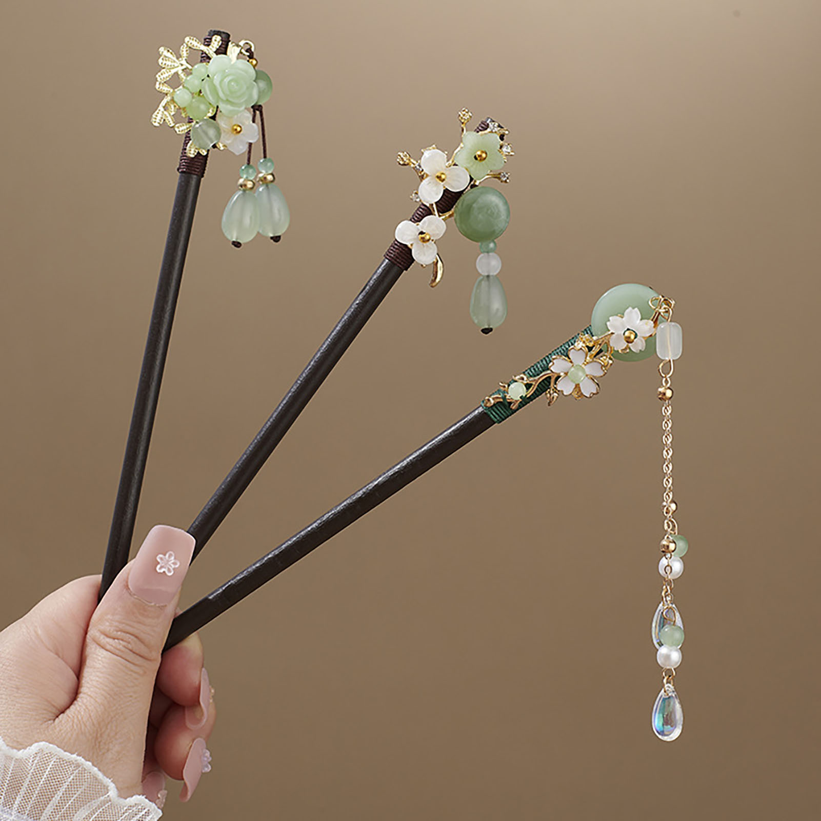 Chinese Style Flower Tassel Ha - Women Accessories Shop ulasan dan harga