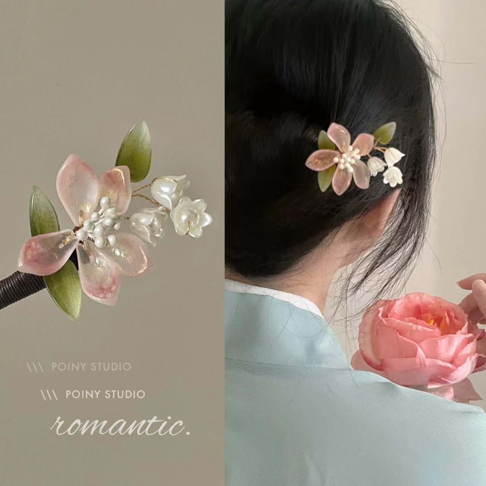 Chinese Style Flower Tassel Ha - Women Accessories Shop ulasan dan harga