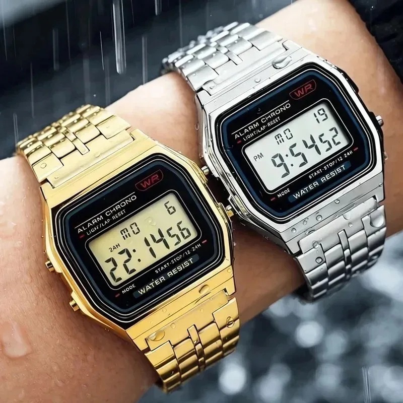 Luxury F91W Steel Band Watches - Women Accessories Display ulasan dan harga
