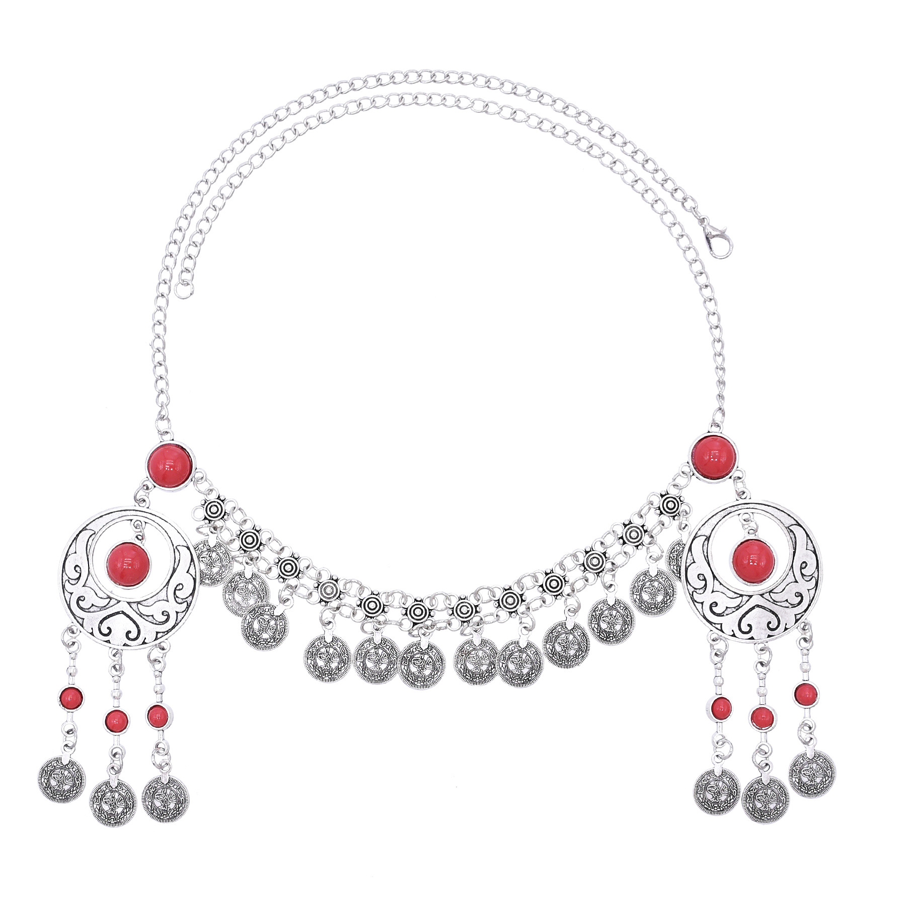 Vintage Silver Color Turquoise - Women Accessories Nepal ulasan dan harga