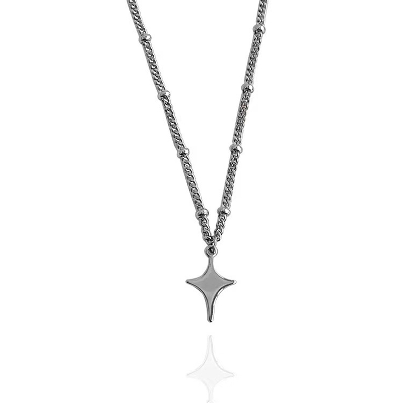 Kpop Goth Silver Color Star Pe - Women'S Emo Accessories ulasan dan harga