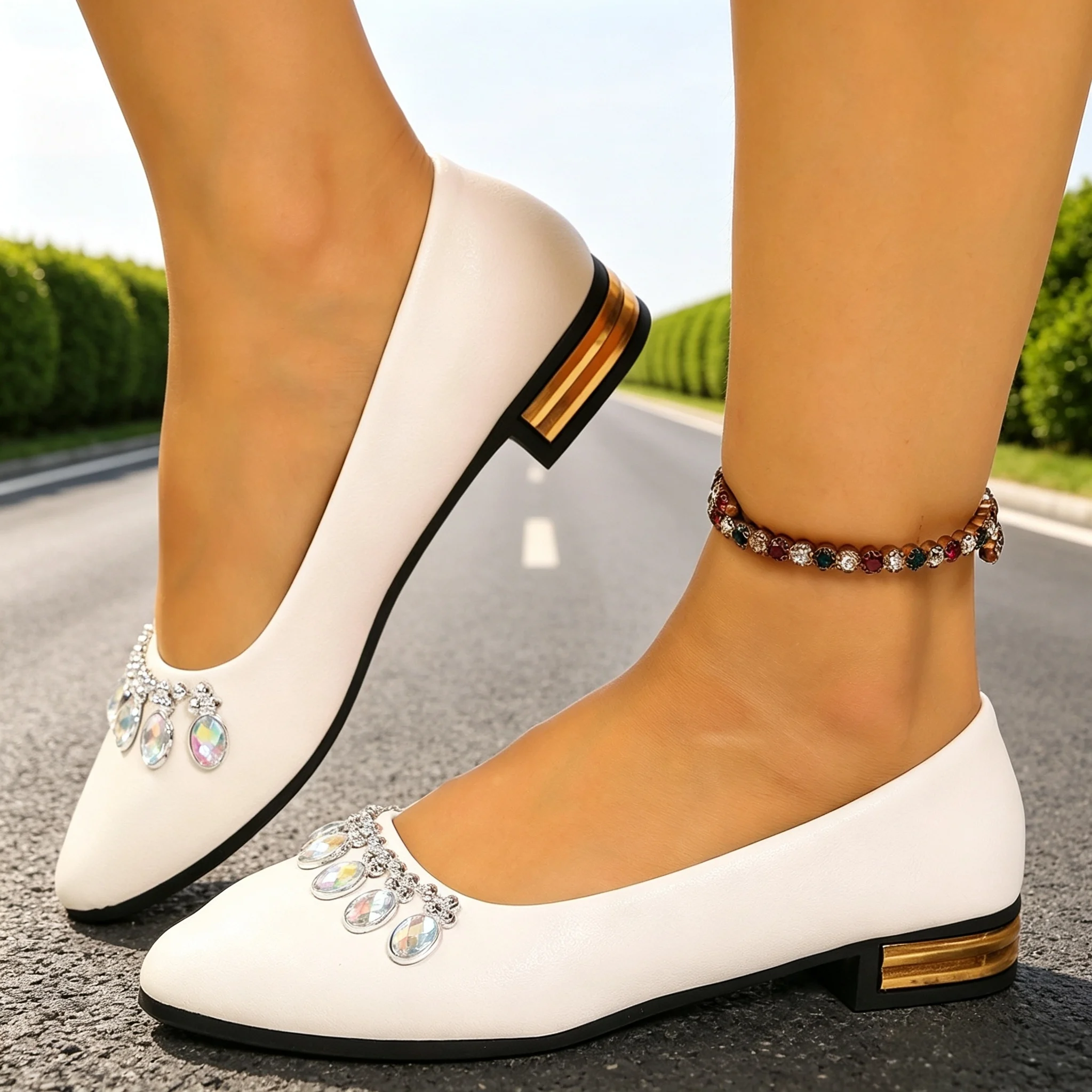 Women Flats Pointed Toe Ballet - Women'S Shoes And Accessories ulasan dan harga