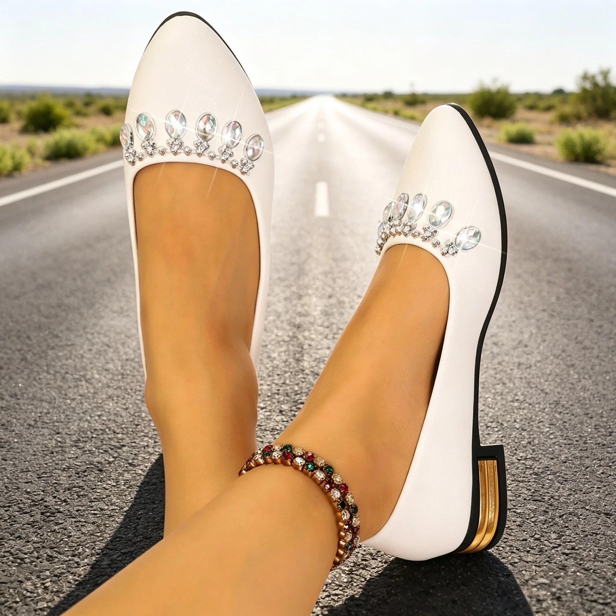Women Flats Pointed Toe Ballet - Women'S Shoes And Accessories ulasan dan harga