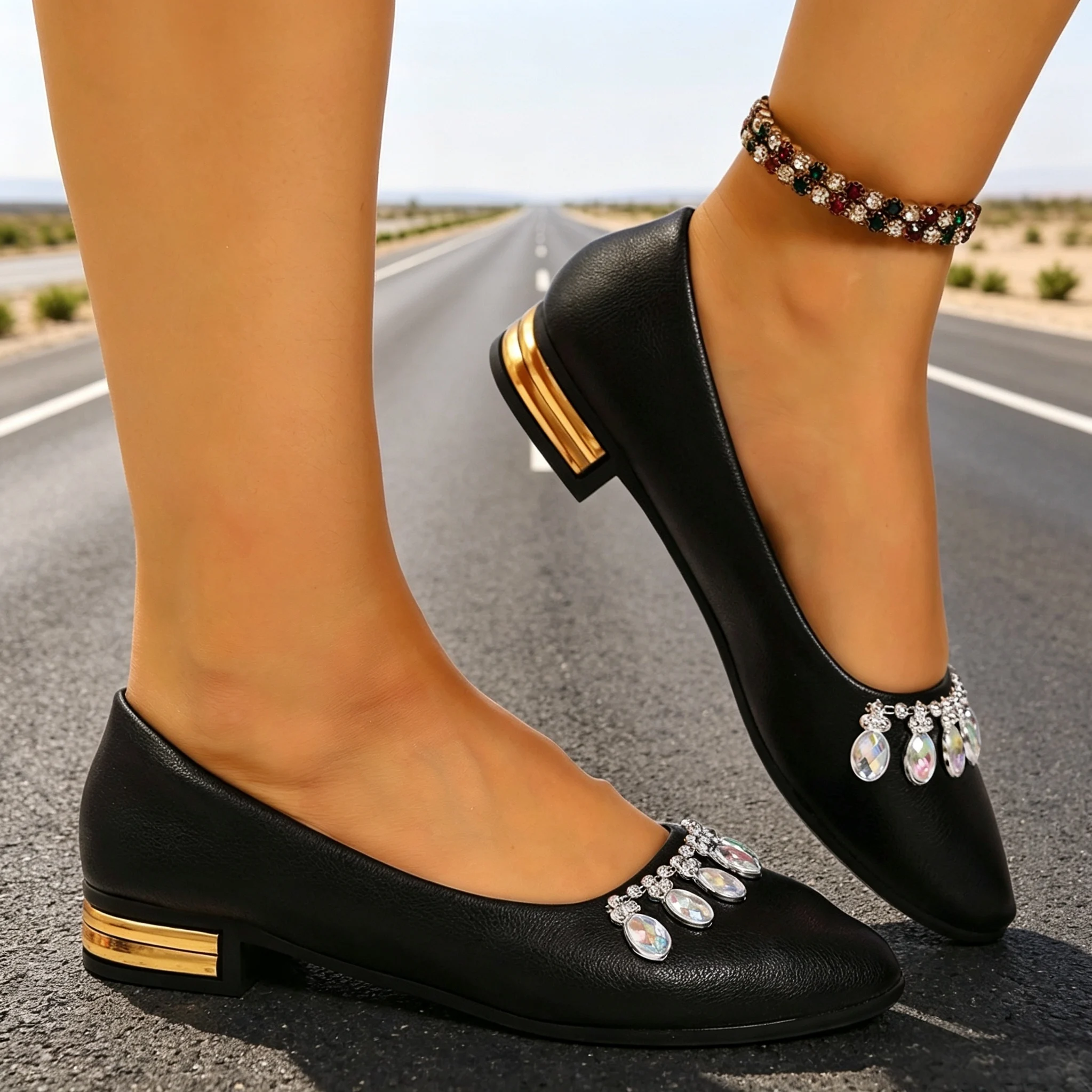Women Flats Pointed Toe Ballet - Women'S Shoes And Accessories ulasan dan harga
