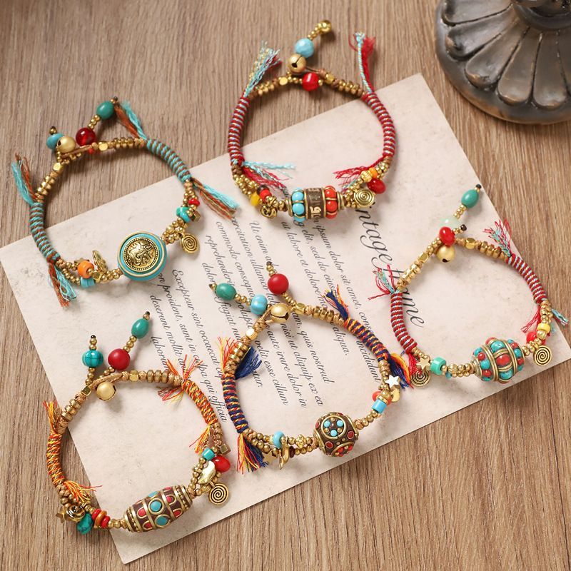 Tibetan Retro Woven Bracelet N - Women Accessories Nepal ulasan dan harga