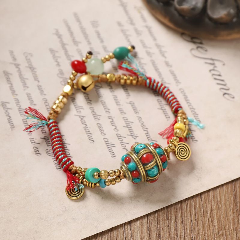 Tibetan Retro Woven Bracelet N - Women Accessories Nepal ulasan dan harga