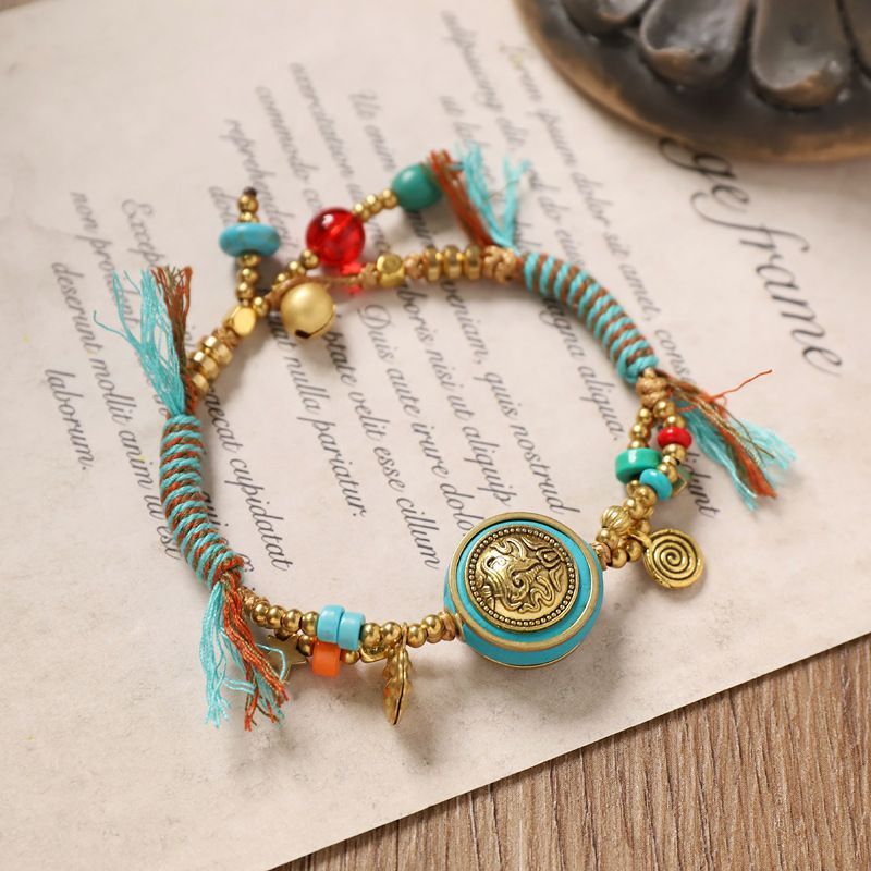 Tibetan Retro Woven Bracelet N - Women Accessories Nepal ulasan dan harga