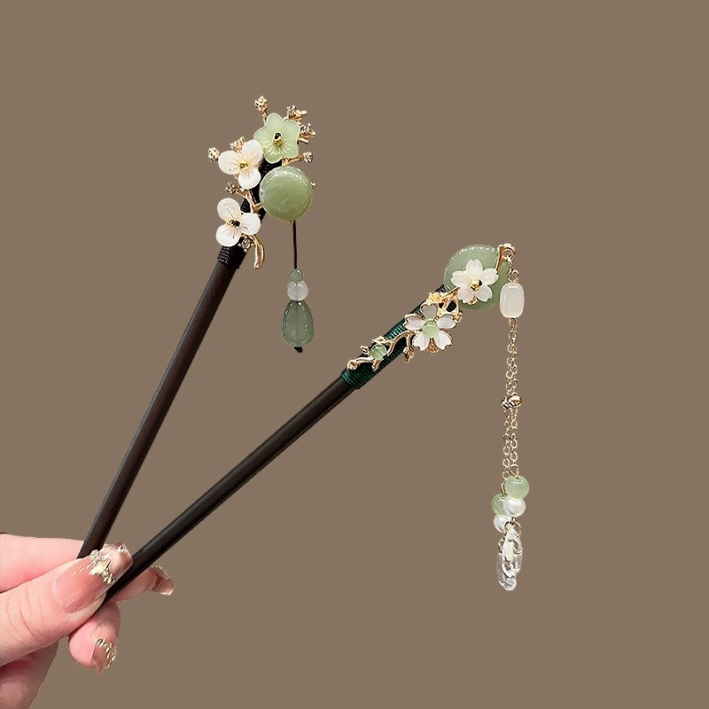 Antique Wooden Hairpin Women's - Hair Fork Stick ulasan dan harga