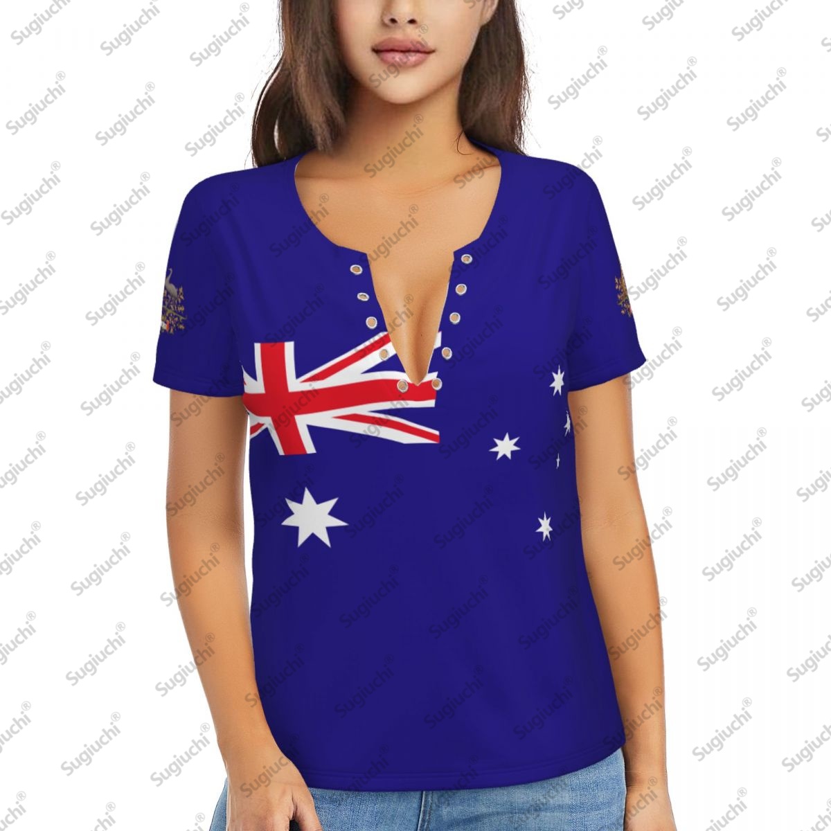 2025 Australia Flag Sexy Deep  - Women'S Accessories Australia ulasan dan harga