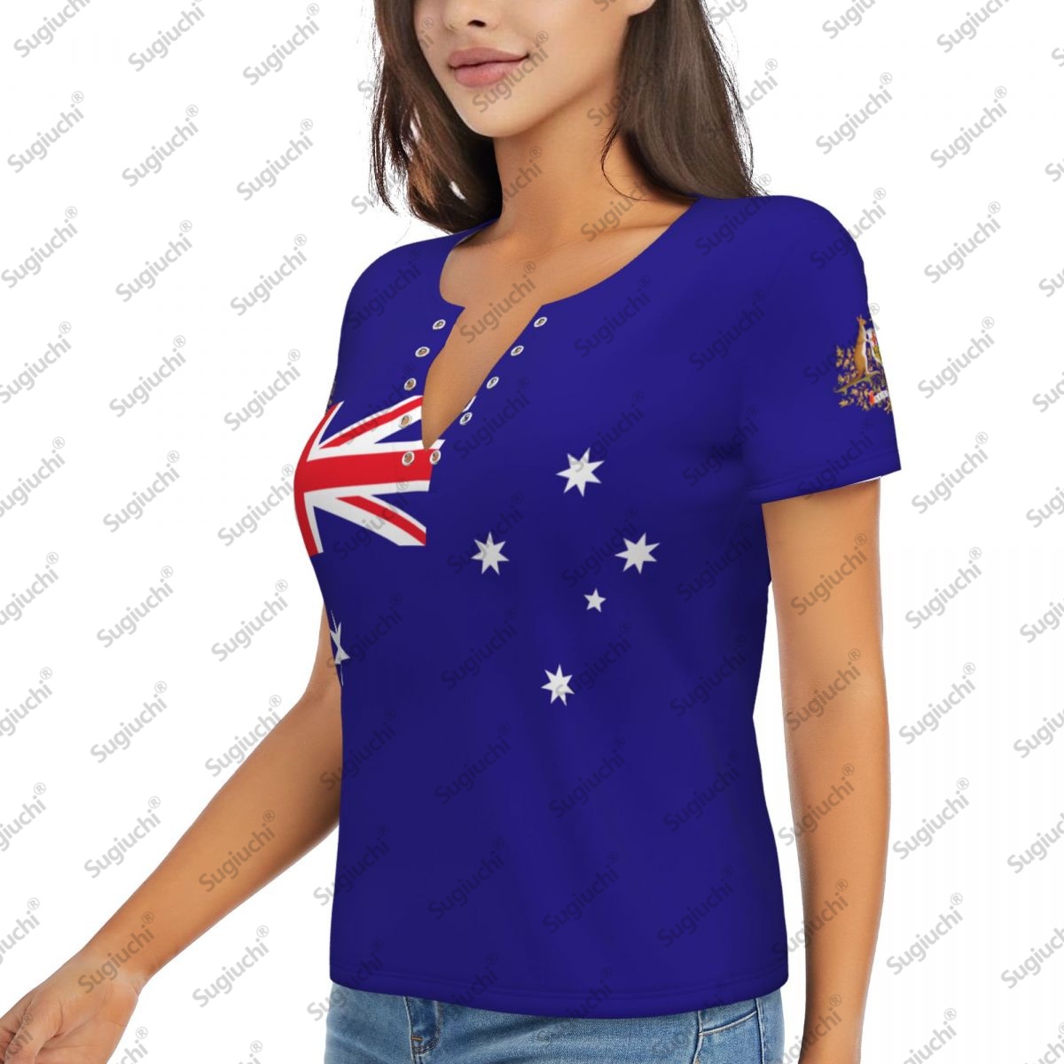2025 Australia Flag Sexy Deep  - Women'S Accessories Australia ulasan dan harga