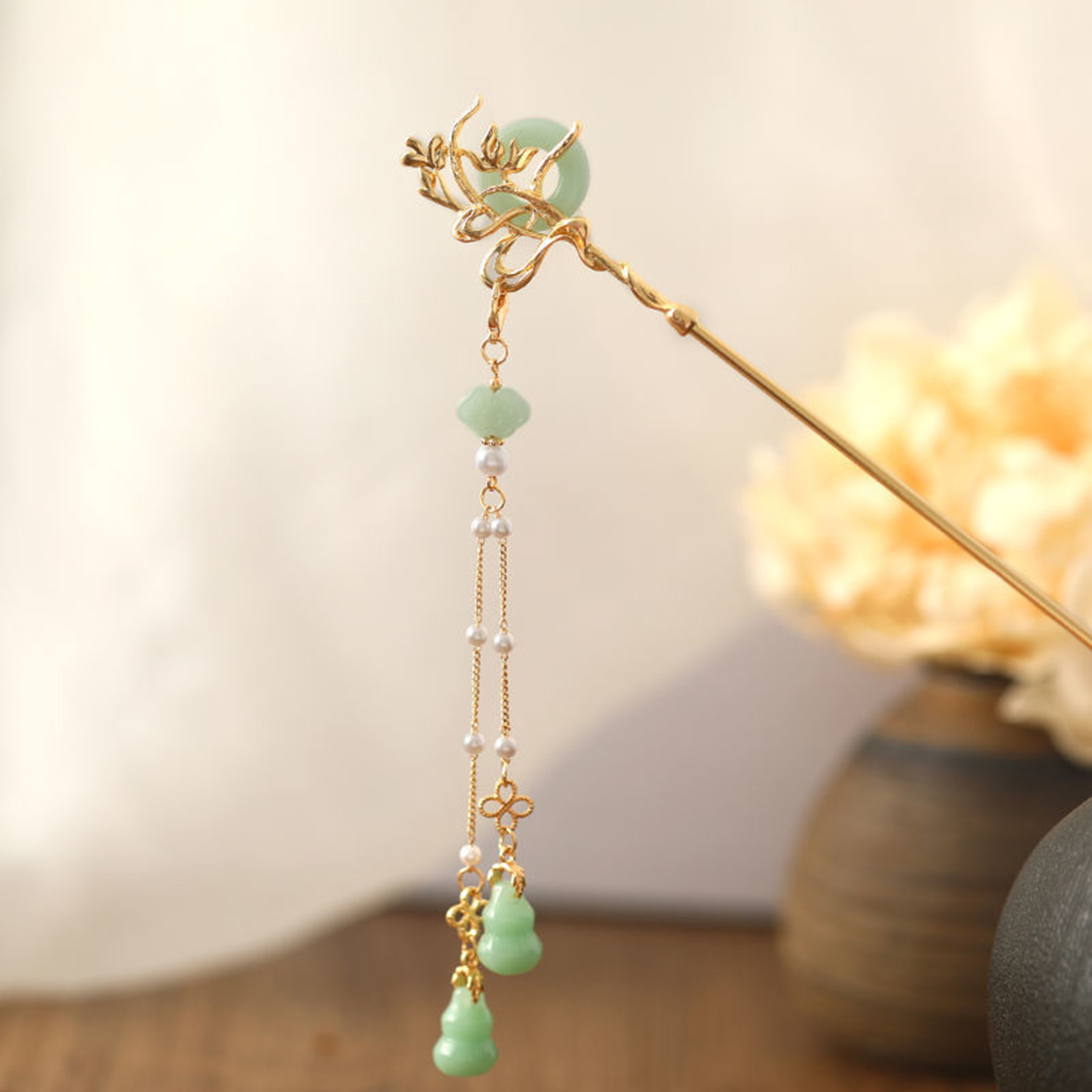 Chinese Style Glass Hairpin Fo - Women Accessories Shop ulasan dan harga