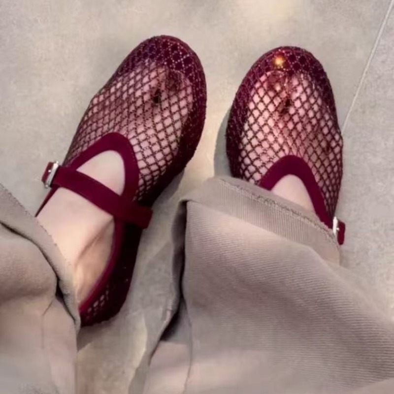 Hollow Rhinestone Baotou Sanda - Women'S Shoes And Accessories ulasan dan harga