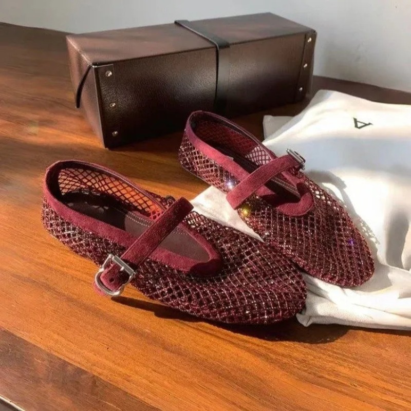 Hollow Rhinestone Baotou Sanda - Women'S Shoes And Accessories ulasan dan harga