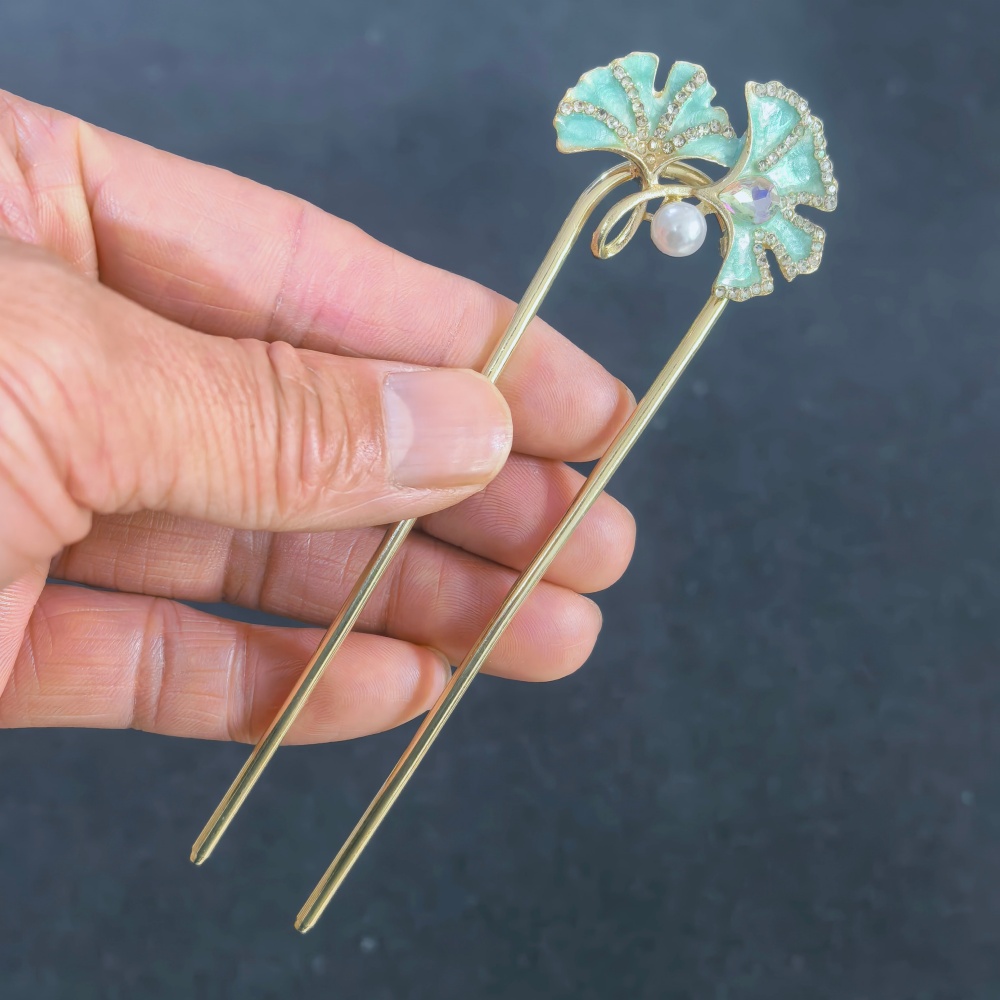 Vintage Floral Butterfly Hair  - Hair Fork Stick ulasan dan harga
