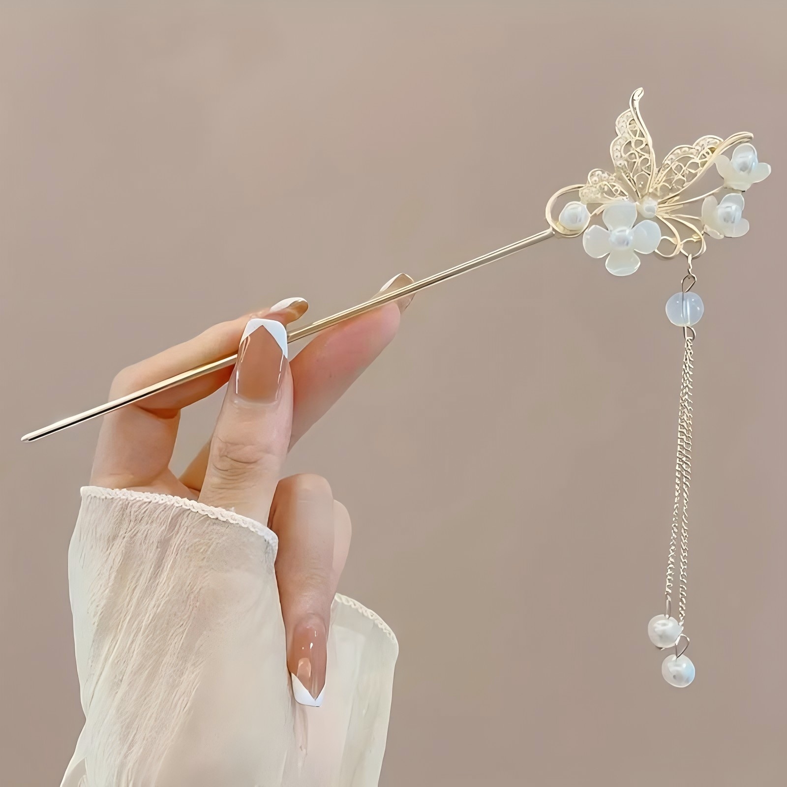 1/6pcs Elegant Chinese Style T - Hair Fork Stick ulasan dan harga