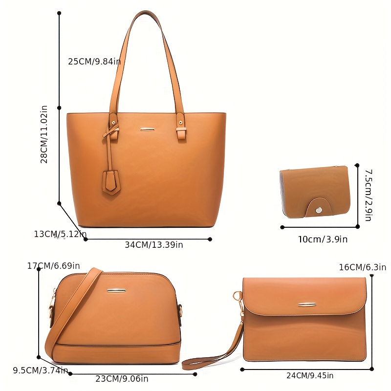 4pcs Fashion Women's Bag Sets  - Women'S Accessories For Suit ulasan dan harga