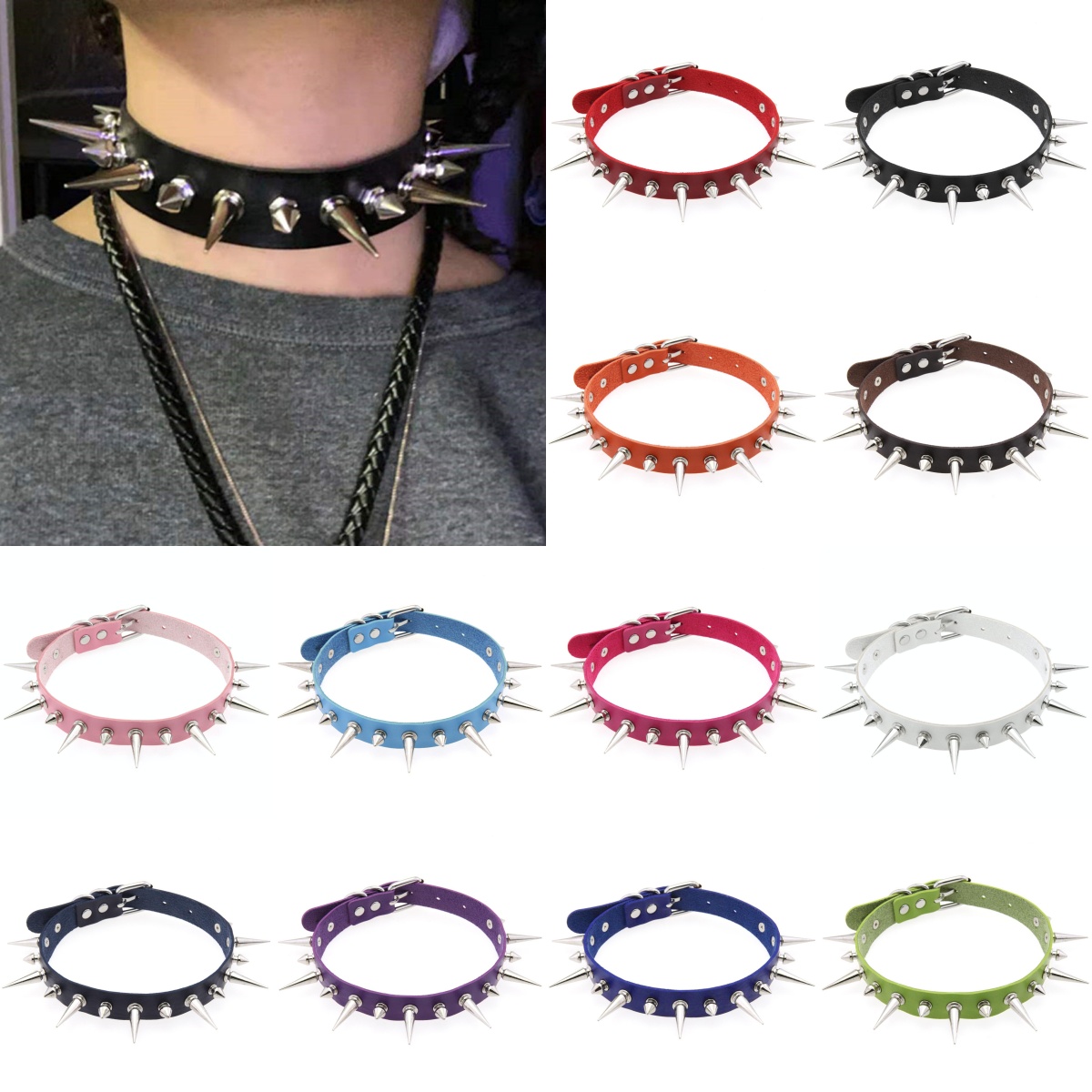 12Colors Halloween Emo Cosplay - Women'S Emo Accessories ulasan dan harga